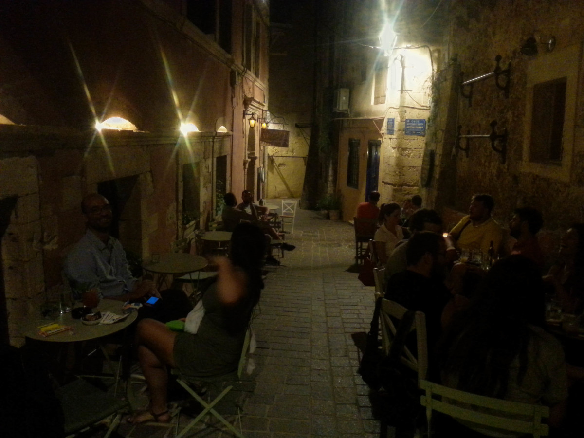 Fagotto Jazz Bar_Outside_Small Street_Chania