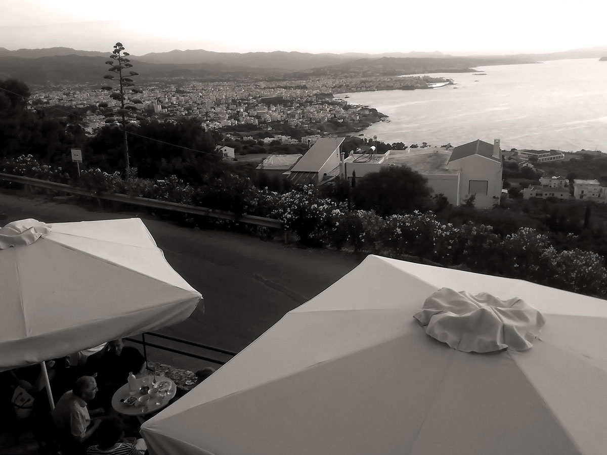 Koukouvagia Chania coffee time sea views